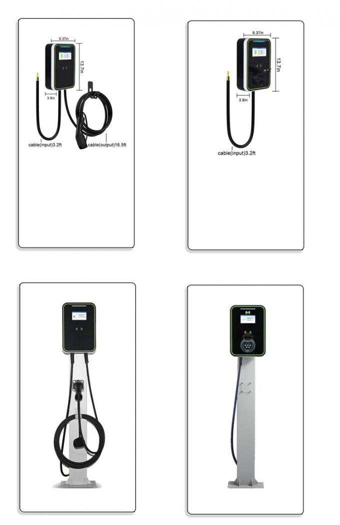 Ligne d'arme à feu de chargeur de Wallbox de voiture électrique d'EV-HW avec l'écran 7KW 6