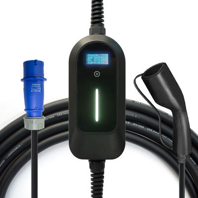 ODM d'OEM portatif du chargeur d'EVCOME Ev (3.5KW 7KW 11KW 32A maximum Ajutable) 5M Or Customized Cable